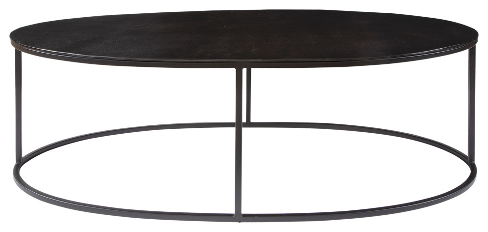 Uttermost Coreene Oval Coffee table   Industrial   Coffee Tables   by Furnishmyplace  Houzz