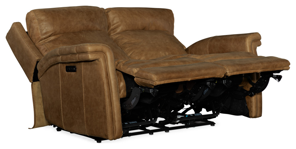 Poise Power Recliner Loveseat With Power Headrest   Transitional   Loveseats   by Hooker Furniture  Houzz