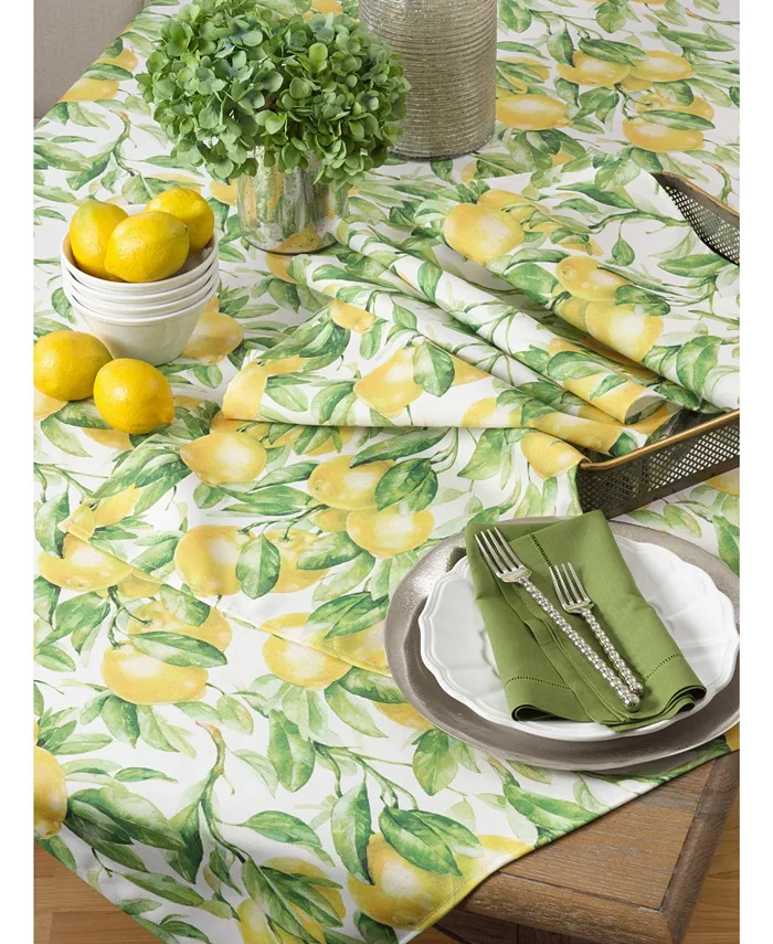 Saro Lifestyle Printed  Table Runner