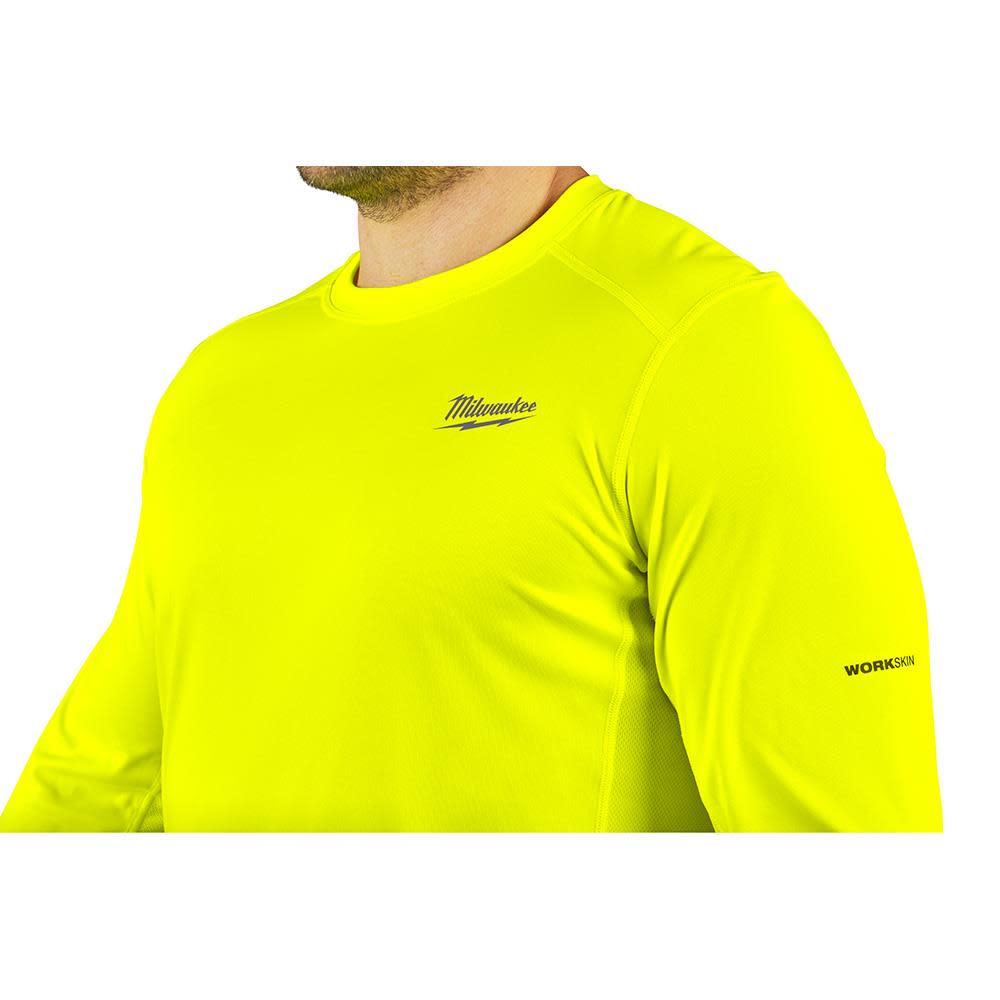 WORKSKIN™ Lightweight Performance Shirt ; Long Sleeve ; HI Vis Yellow S ;