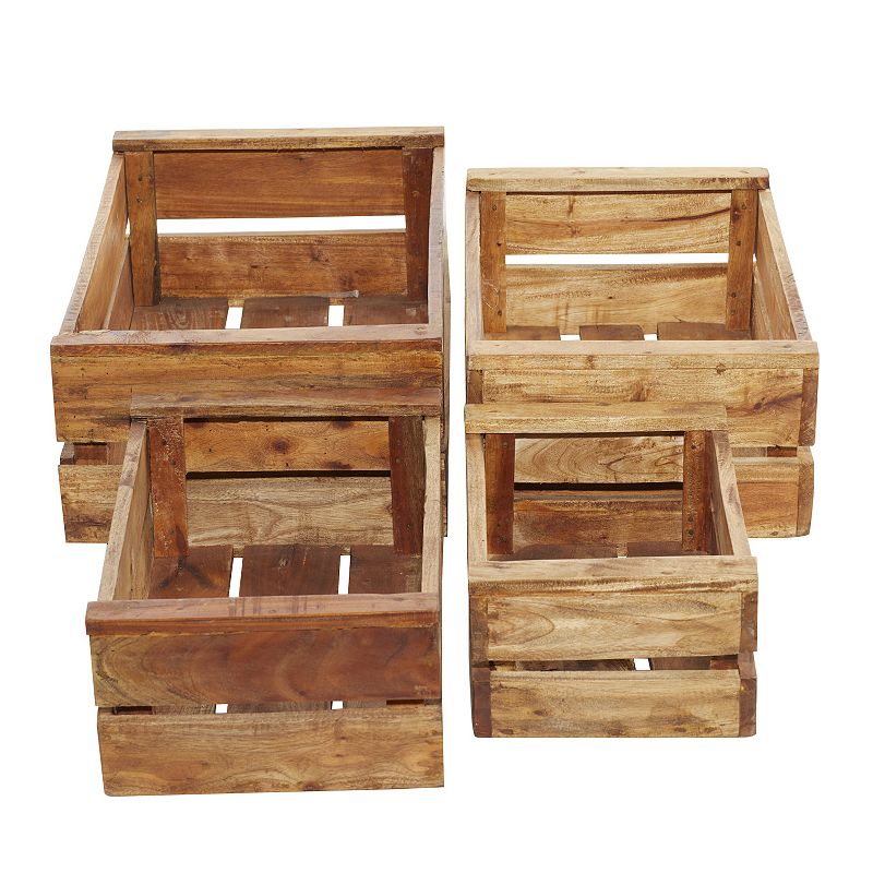 Stella and Eve Farmhouse Storage Basket 4-piece Set