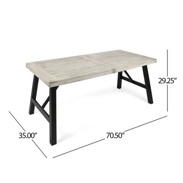 BETTINA Modern wooden dining table for outdoor kitchen etc