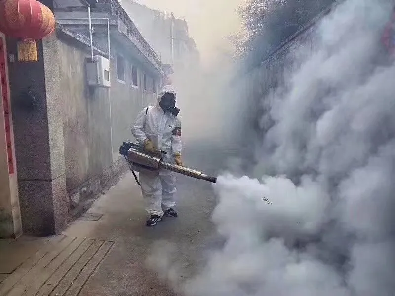 Portable pest virus control thermal smoke dis.infectant fogging machine sprayer