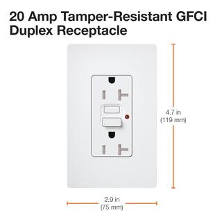 Lutron Claro 20-Amp Tamper Resistant Duplex Receptacle Deep Sea (SCR-20-GFST-DE) SCR-20-GFST-DE