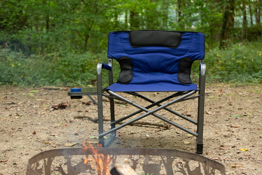 Ozark Trail Camping Director Chair XXL, Blue, Adult