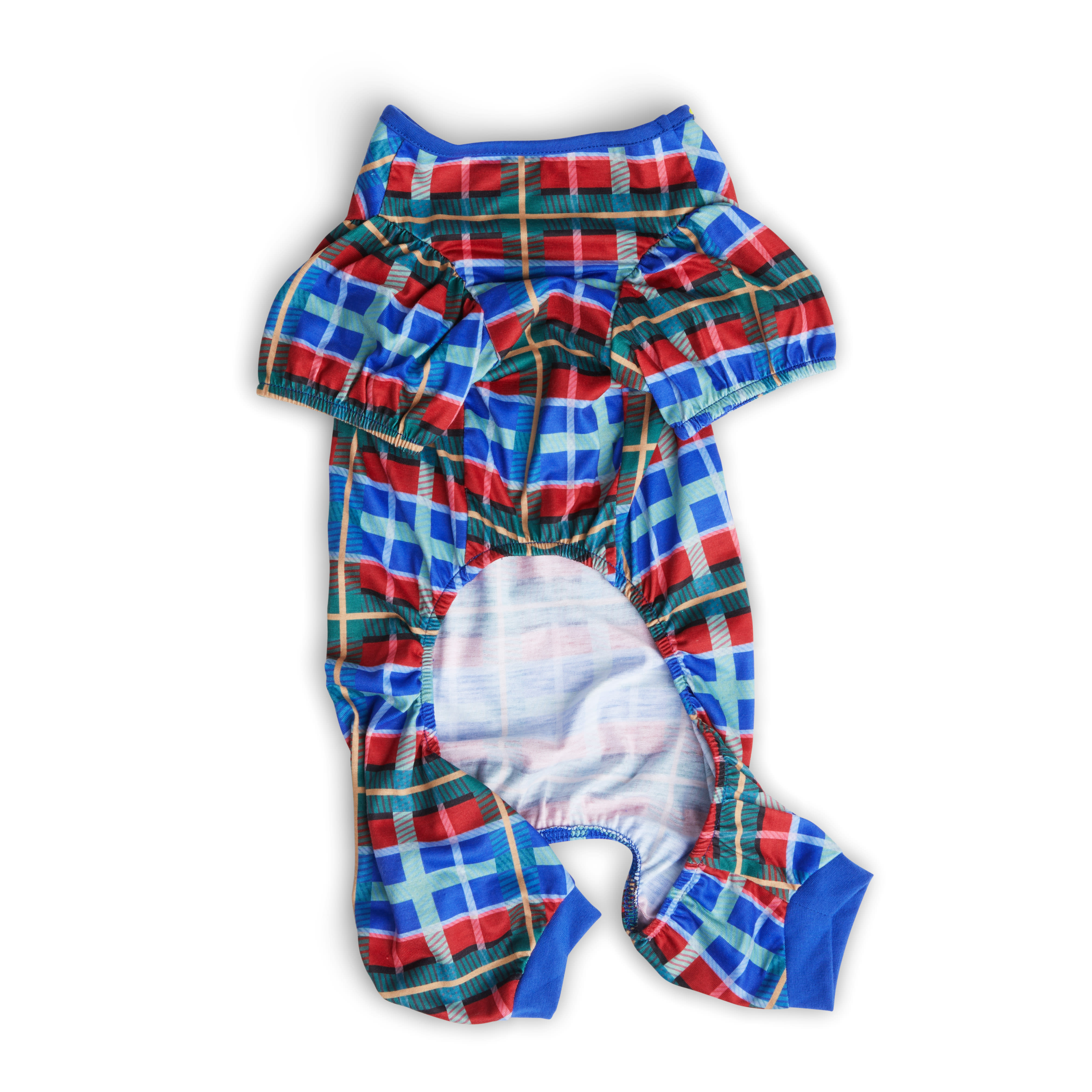 YOULY Plaid Pet Pajamas， XX-Small