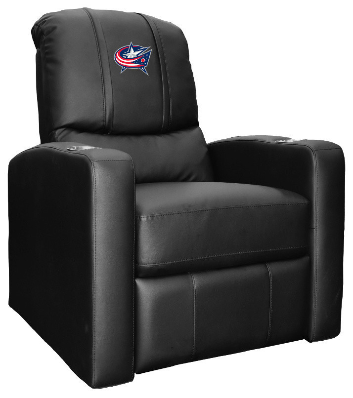 Columbus Blue Jackets Man Cave Home Theater Recliner   Contemporary   Recliner Chairs   by DreamSeats LLC  Houzz