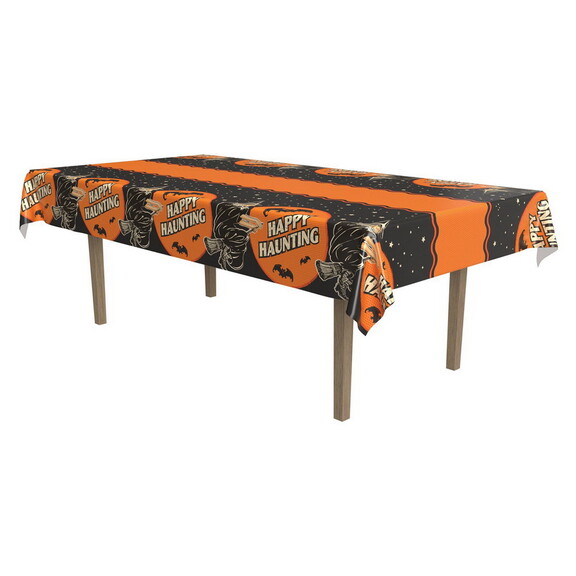 Beistle 00537 Vintage Halloween Tablecover  plasti...