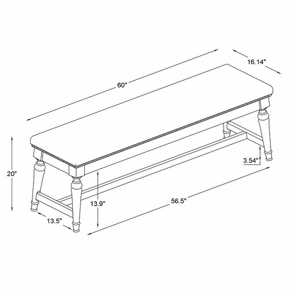 Hayes Farmhouse Dining Bench