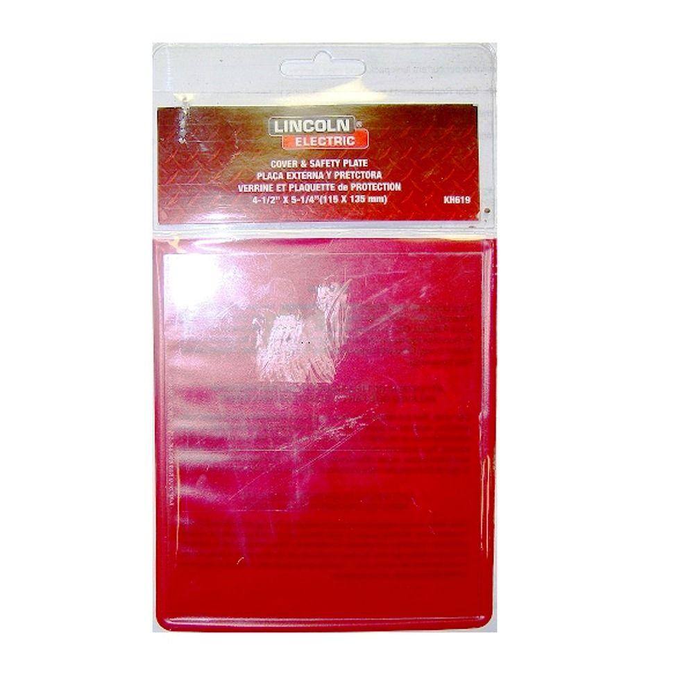 Lincoln Electric 4-12 in. x 5-14 in. Clear Protective Welding Helmet Replacement Lens KH619