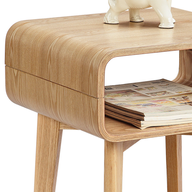 KAIA Bedside Side Table - Ash Veneer