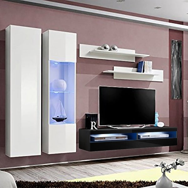 Fly A5 35TV Wall Mounted Floating Modern Entertainment Center