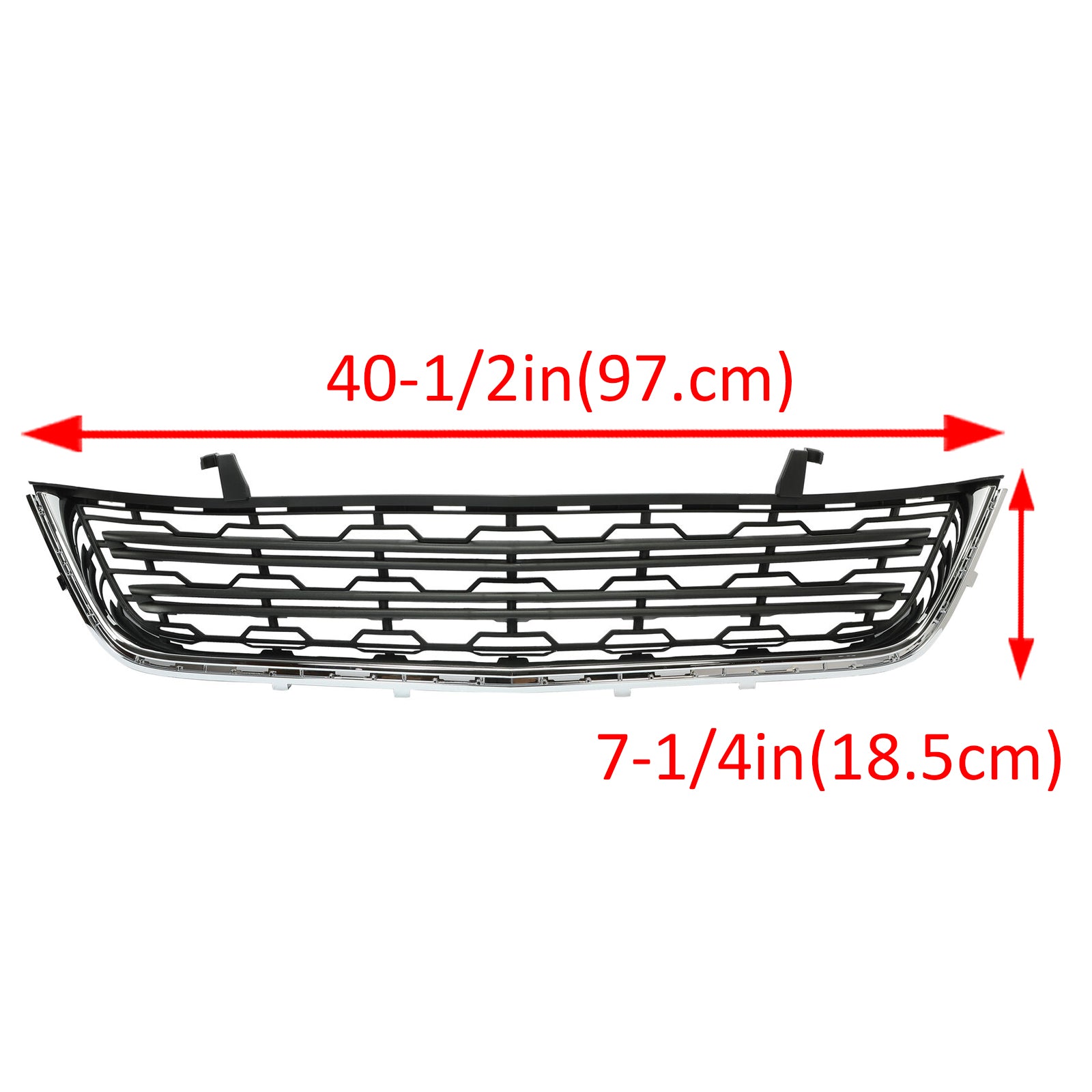 KOJEM Front Lower Bumper Cover Grille Black Chrome for 2013-2017 2014 2015 2016 Chevrolet Traverse (Submodel: LS， LT) 4-Door Replacement for 20983791 GM1036154C