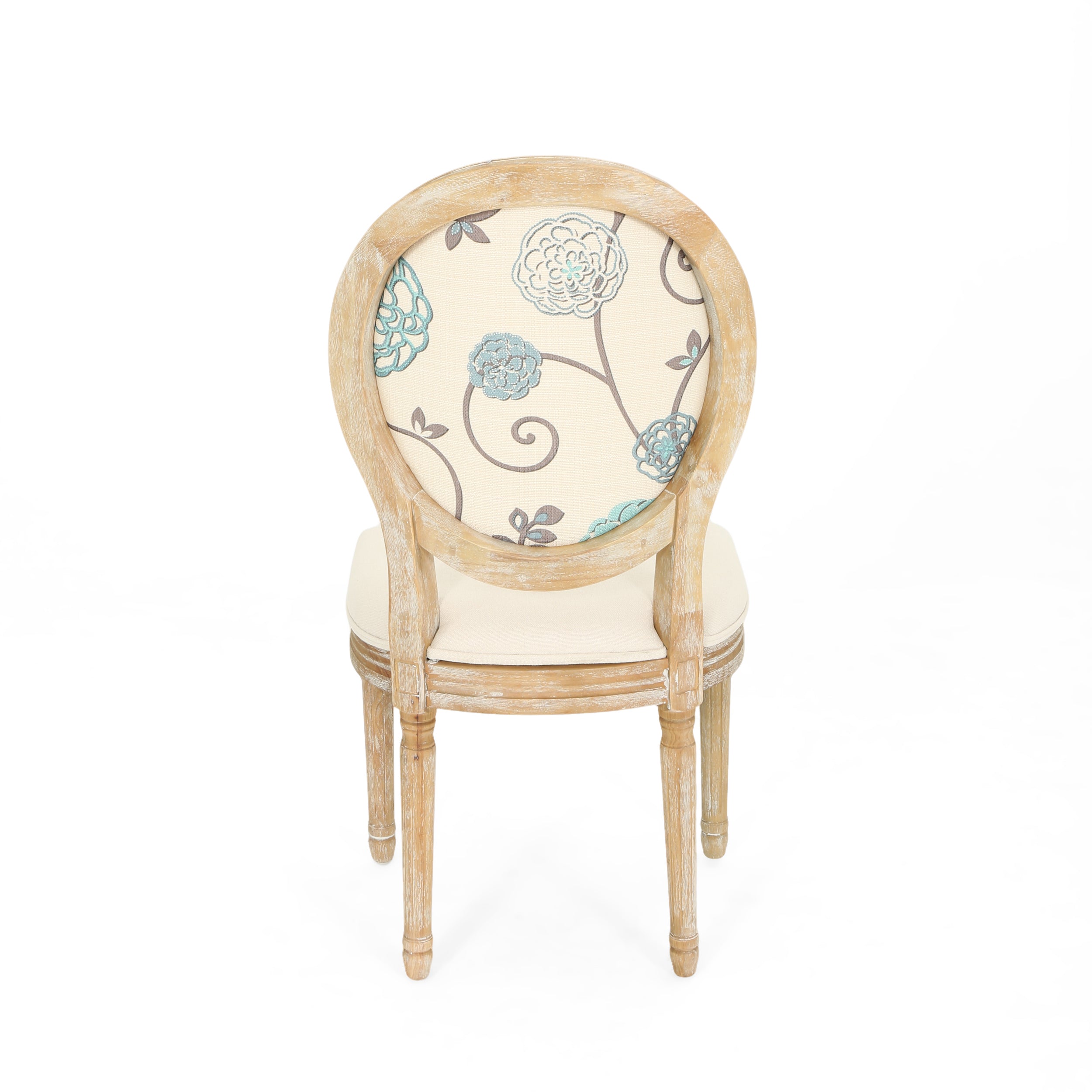 Reed Upholstered French Design Dining Chairs