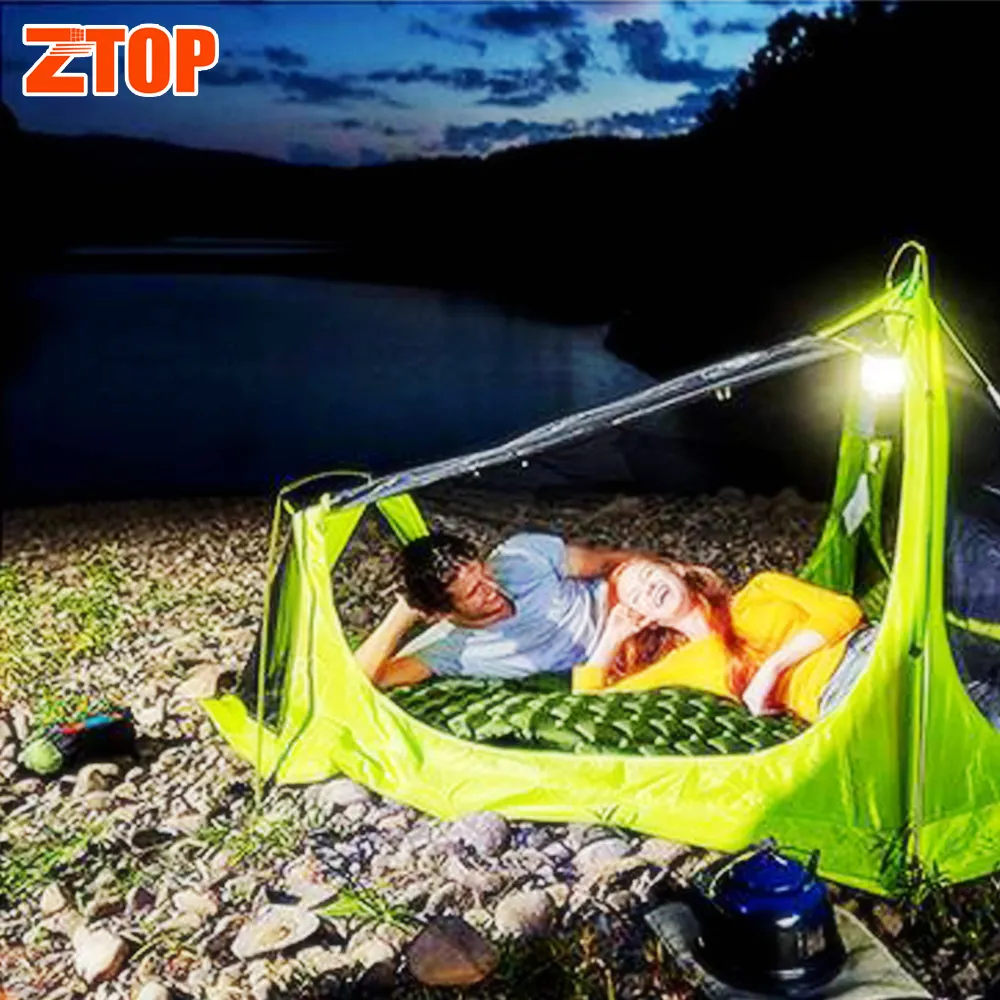 Hot Selling Moisture Proof Ultralight Portable Outdoor Hiking Camping Mat With Inflatable Pillow