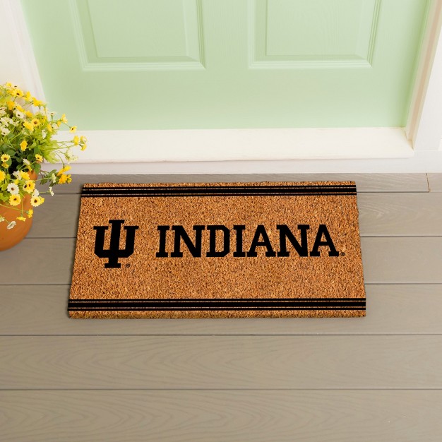 Evergreen Indiana University Logo Natural Coir 28 X 16 Inches Indoor Outdoor Doormat