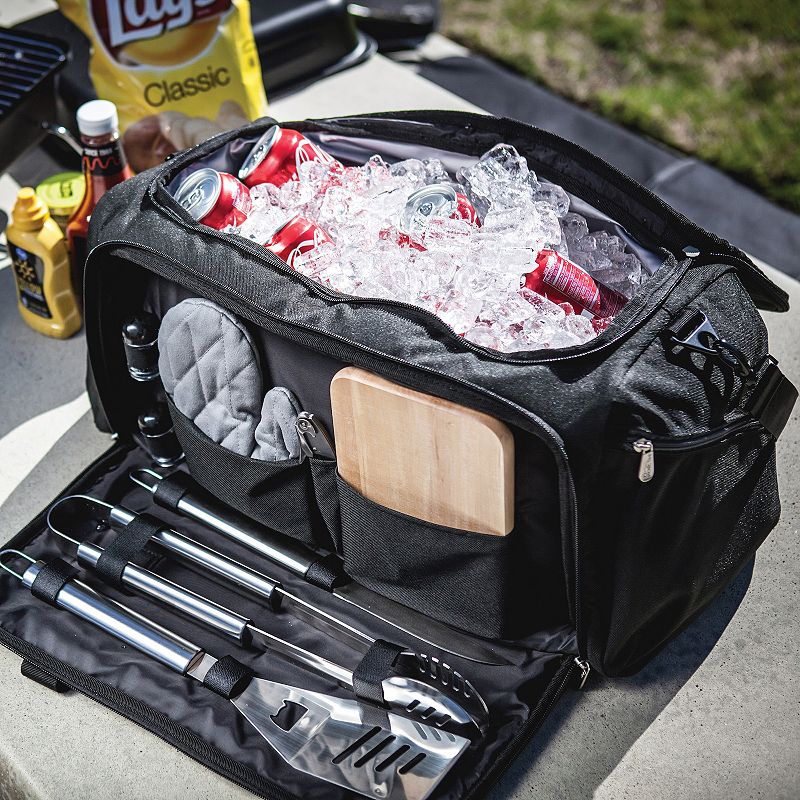 Picnic Time West Virginia Mountaineers BBQ Grill Set and Cooler