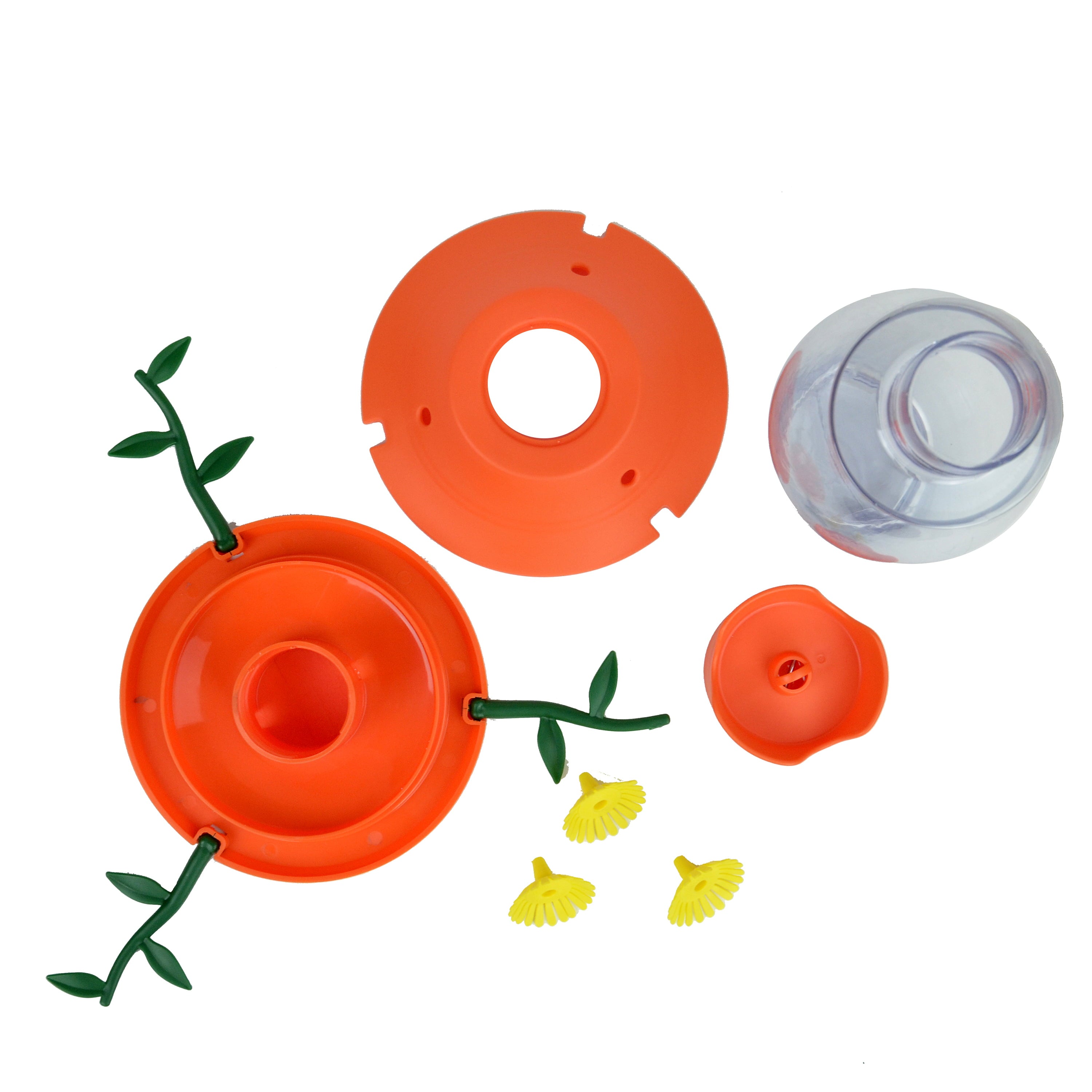 Perky-Pet Plastic Vine Oriole Feeder， Orange - 27 oz Capacity