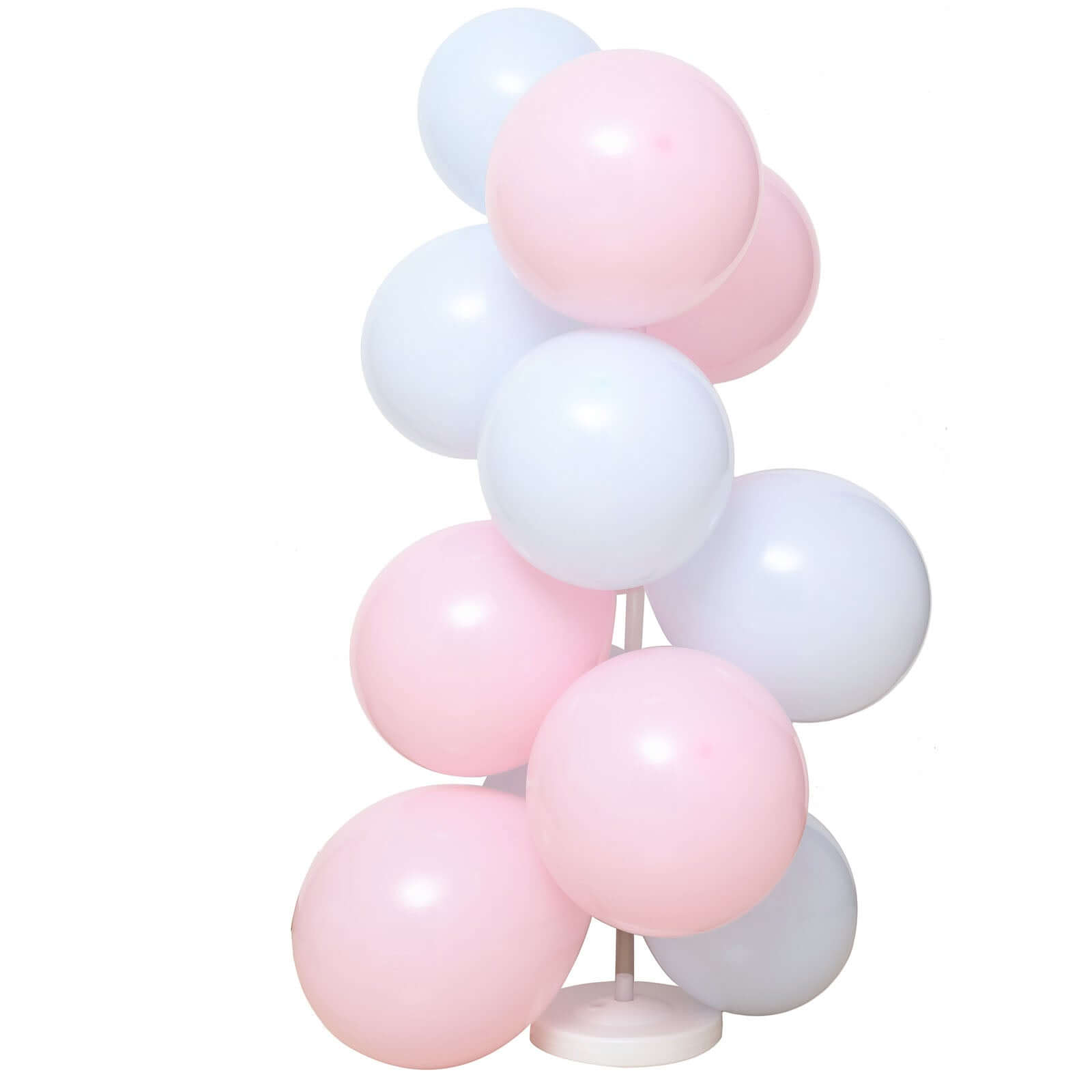 2 Pack White Balloon Column Stand Kit, Balloon Towers - 8ft