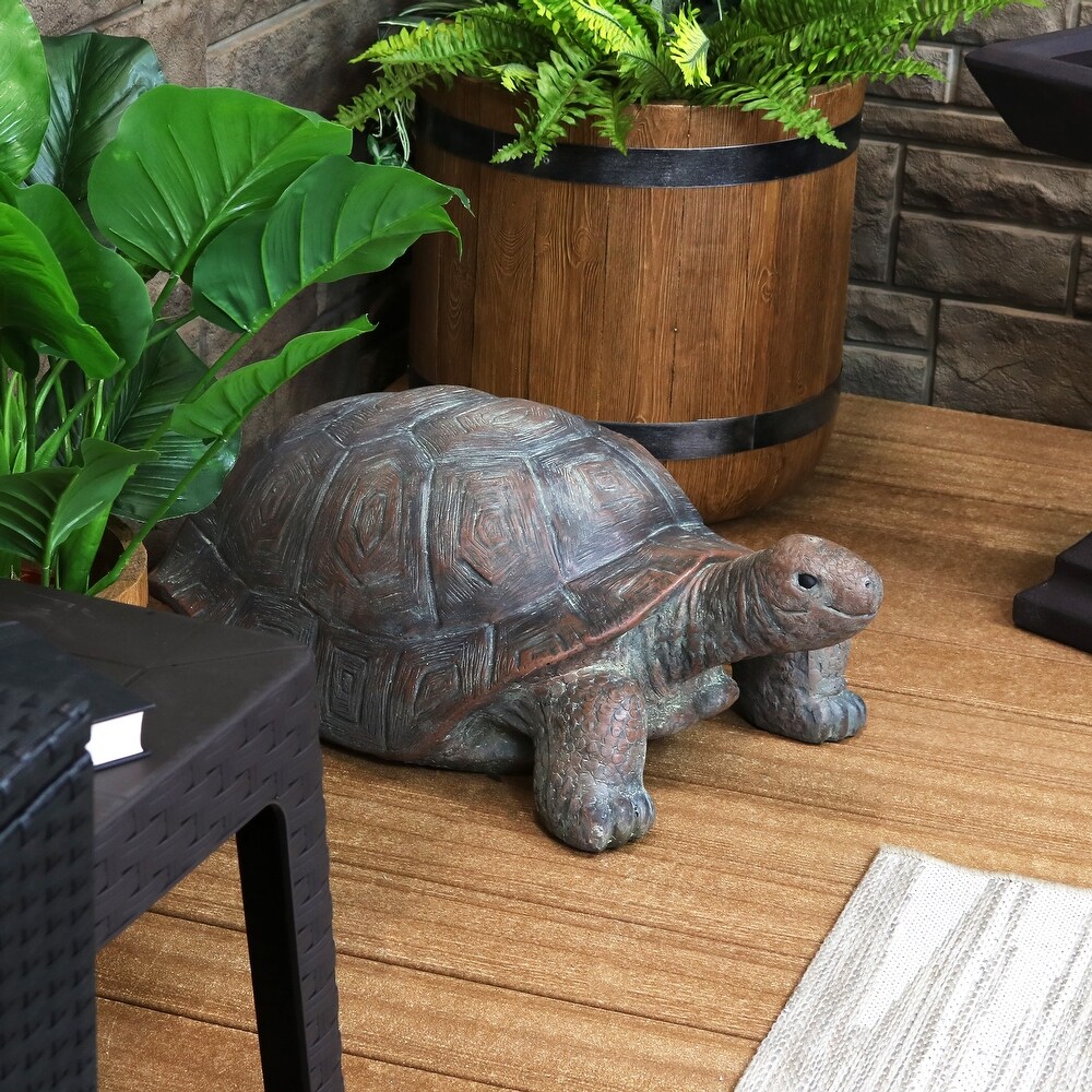 Sunnydaze Talia the Tortoise Indoor/Outdoor Lawn and Garden Statue   29.5\