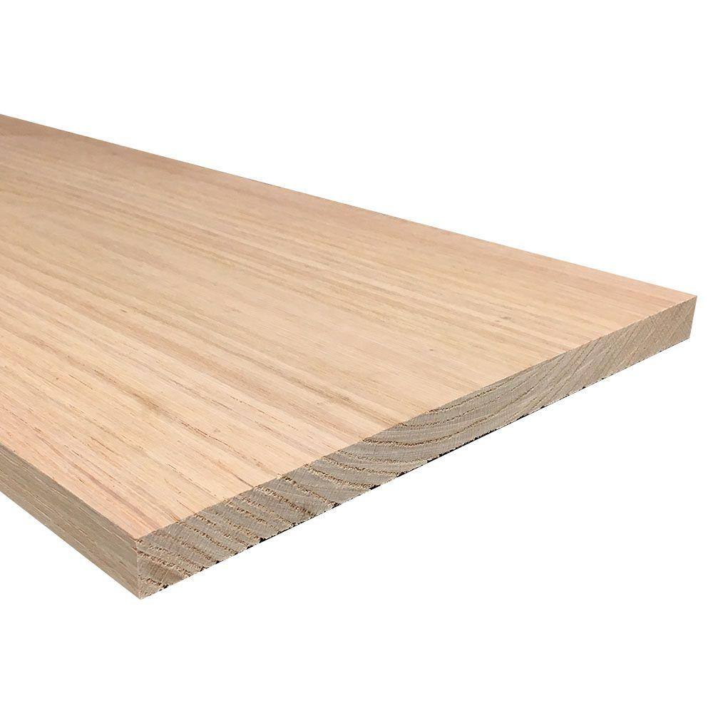 Weaber 1 in. x 12 in. x Random Length S4S Oak Hardwood Board 22080