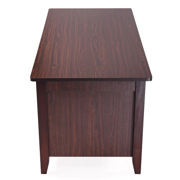 Lifting Coffee Table with Cabinet Dark Coffee Color - 41*19.3*19