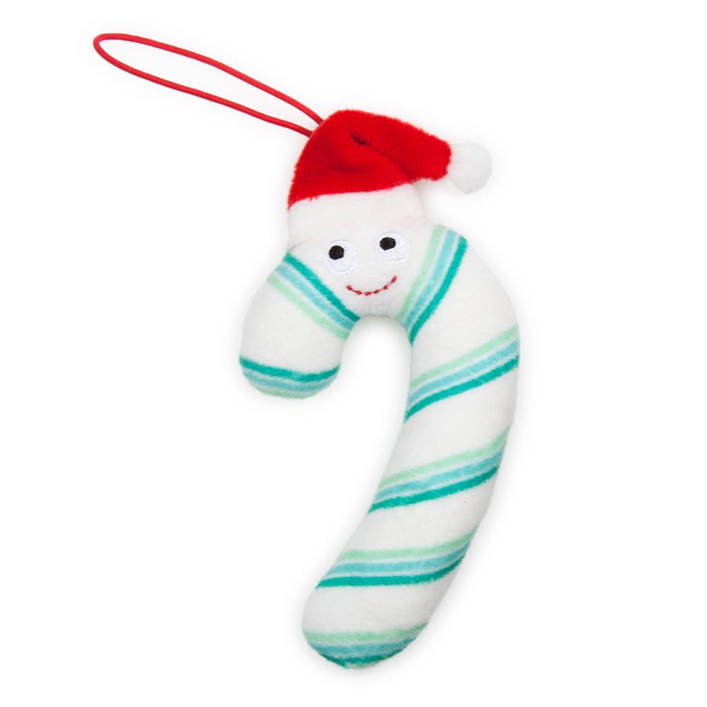 Yummy World Candy Cane Plush Ornaments 4-Pack