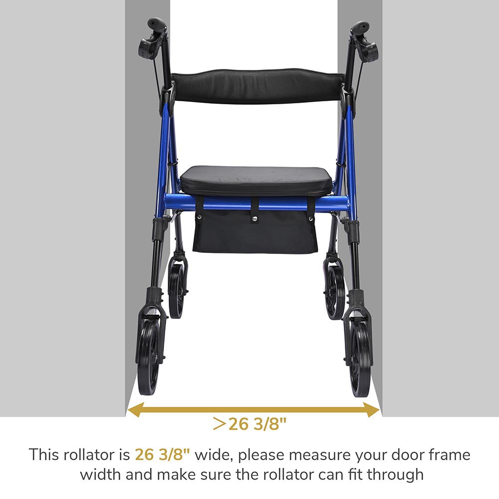 Yescom Rollator Walker with Seat Backrest 8