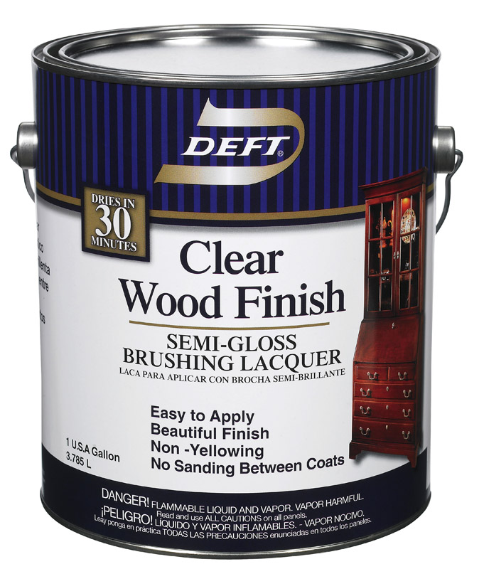 Deft Semi-Gloss Clear Oil-Based Brushing Lacquer 1 gal