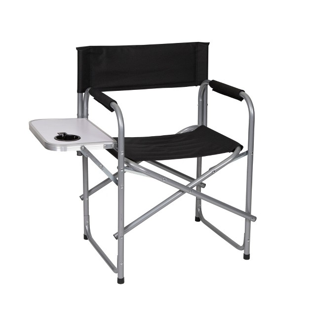 Stansport Folding Director x27 s Chair With Side Table