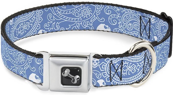 Buckle-Down Bandana Skulls Dog Collar