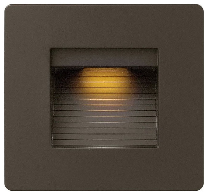 Hinkley Luna   4.75 quot4W 1 LED Step Light  Bronze Finish   Modern   Stair And Step Lights   by 1STOPlighting  Houzz