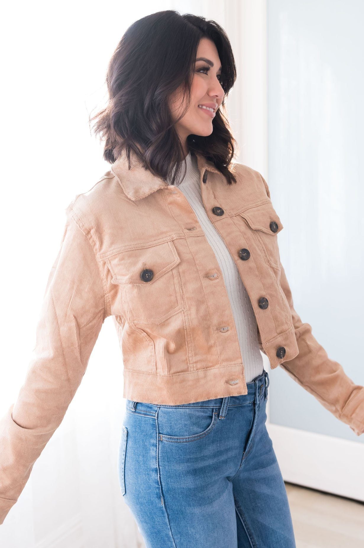 Make A Statement Modest Corduroy Jacket