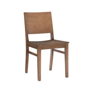 Linon Home Decor Parker Natural Wood Back and Seat Dining Chair (Set of 2) THDAC3748