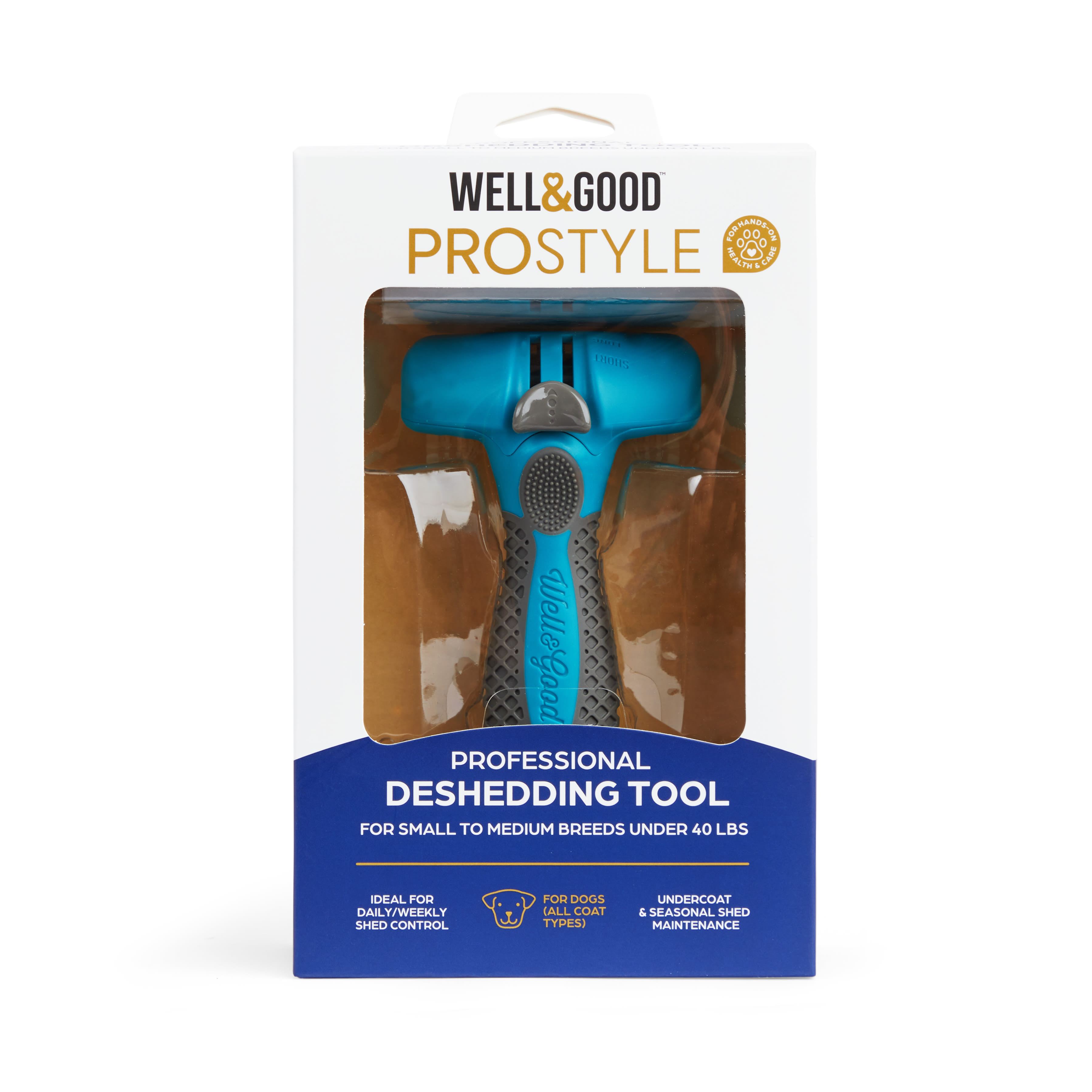 Well  Good ProStyle Dog Deshedding Tool for Small to Medium Breeds