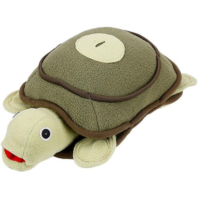 Squeaky tortoise dog snuffle toy