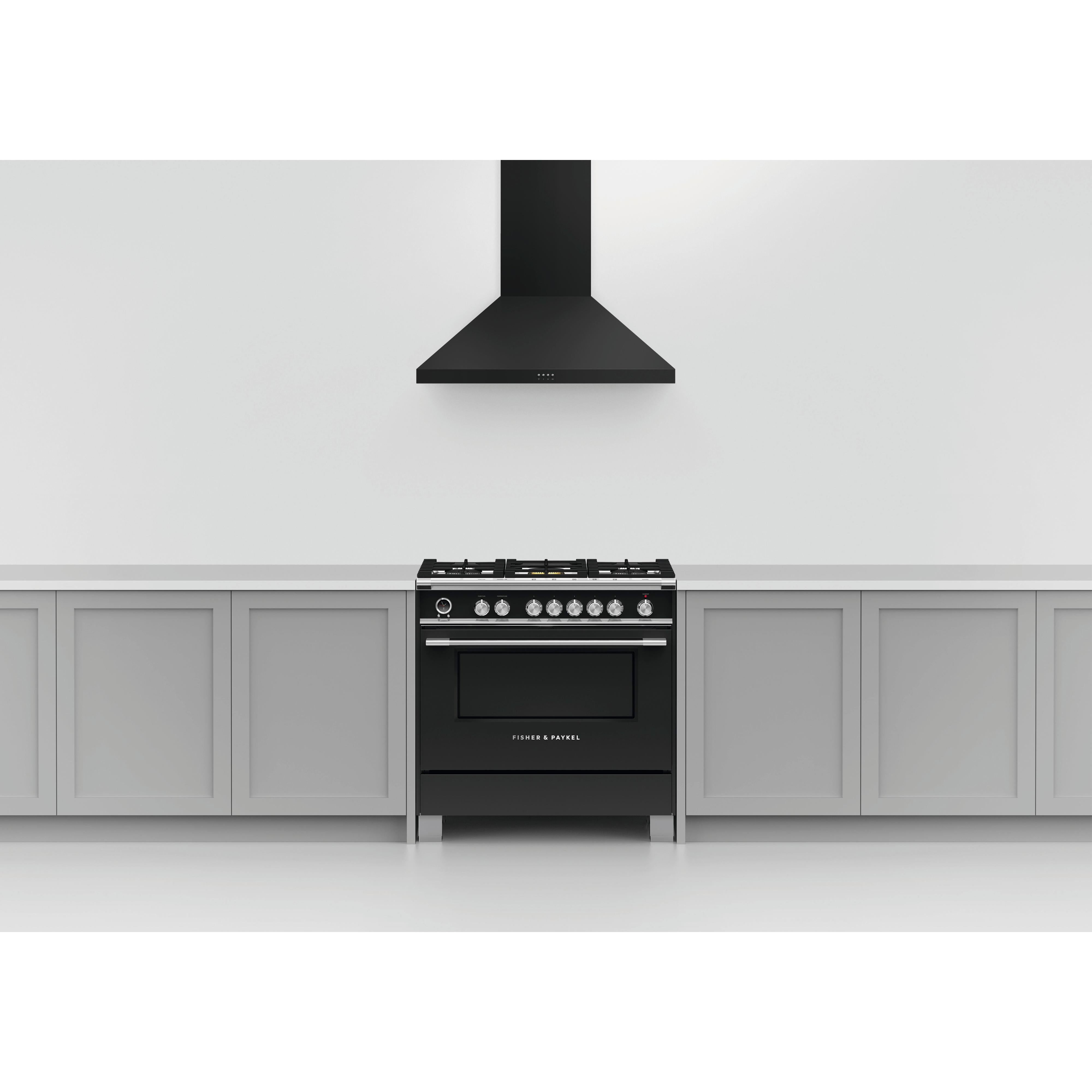 Fisher & Paykel 36-inch Wall Mount Range Hood with LED Lighting HC36PCB1