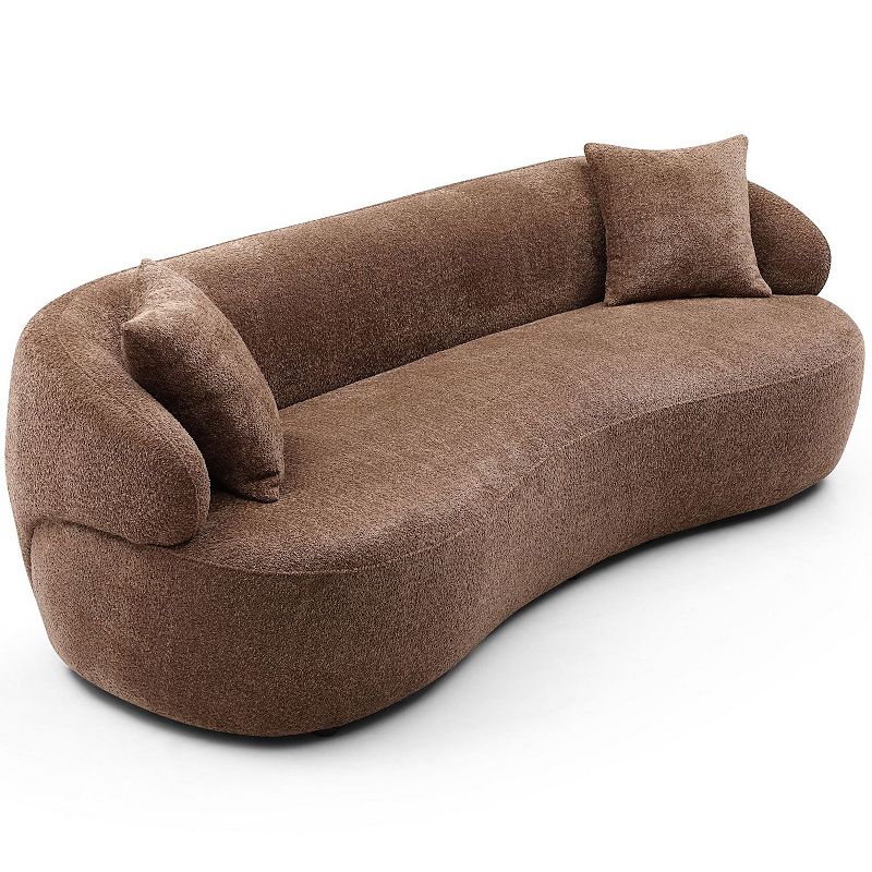 F.c Design Mid Century Modern Curved Sofa