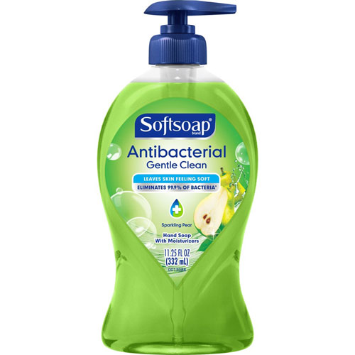 Colgate Palmolive Palmolive Antibacterial Liquid Hand Soap | Pear Scent， 11.3 fl oz (332.7 mL)， Pump Bottle Dispenser， Bacteria Remover， Hand， Green | CPC07326