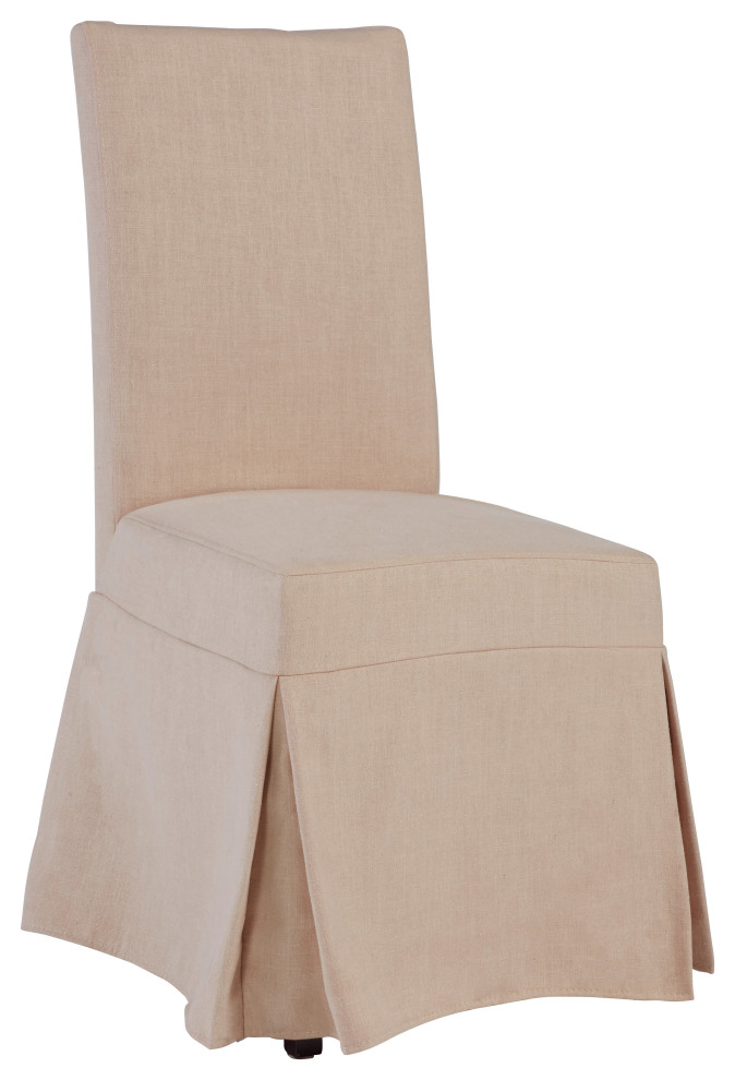 Charlotte Slip Covered Chair   Farmhouse   Dining Chairs   by HedgeApple  Houzz