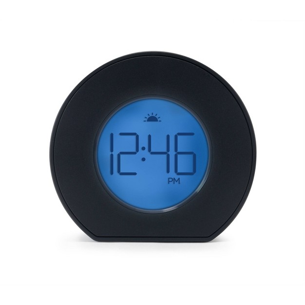 Toc Round Alarm Table Clock Black Capello