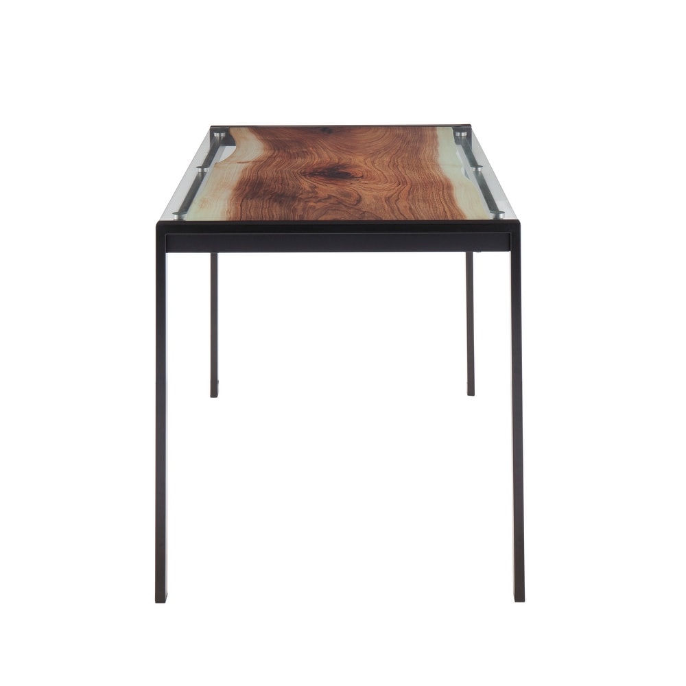 Carbon Loft Yadriel Live Edge Print Dining Table