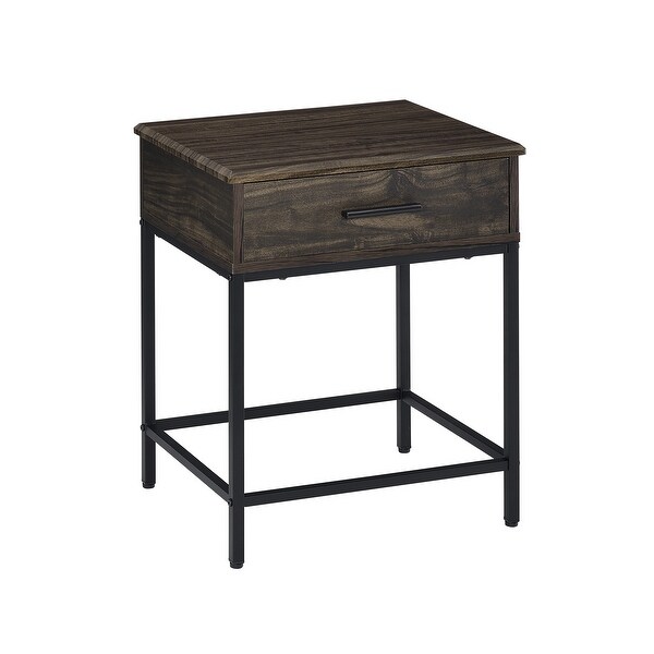 Brown MDF Coffee Table End Table With Drawers