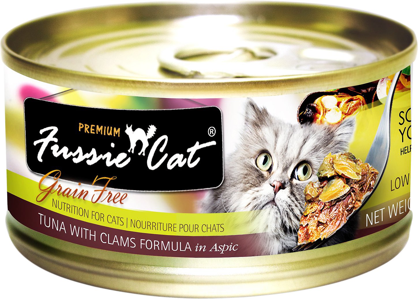 Fussie Cat Premium Tuna With Clams Formula In Aspic Grain Free Wet Cat