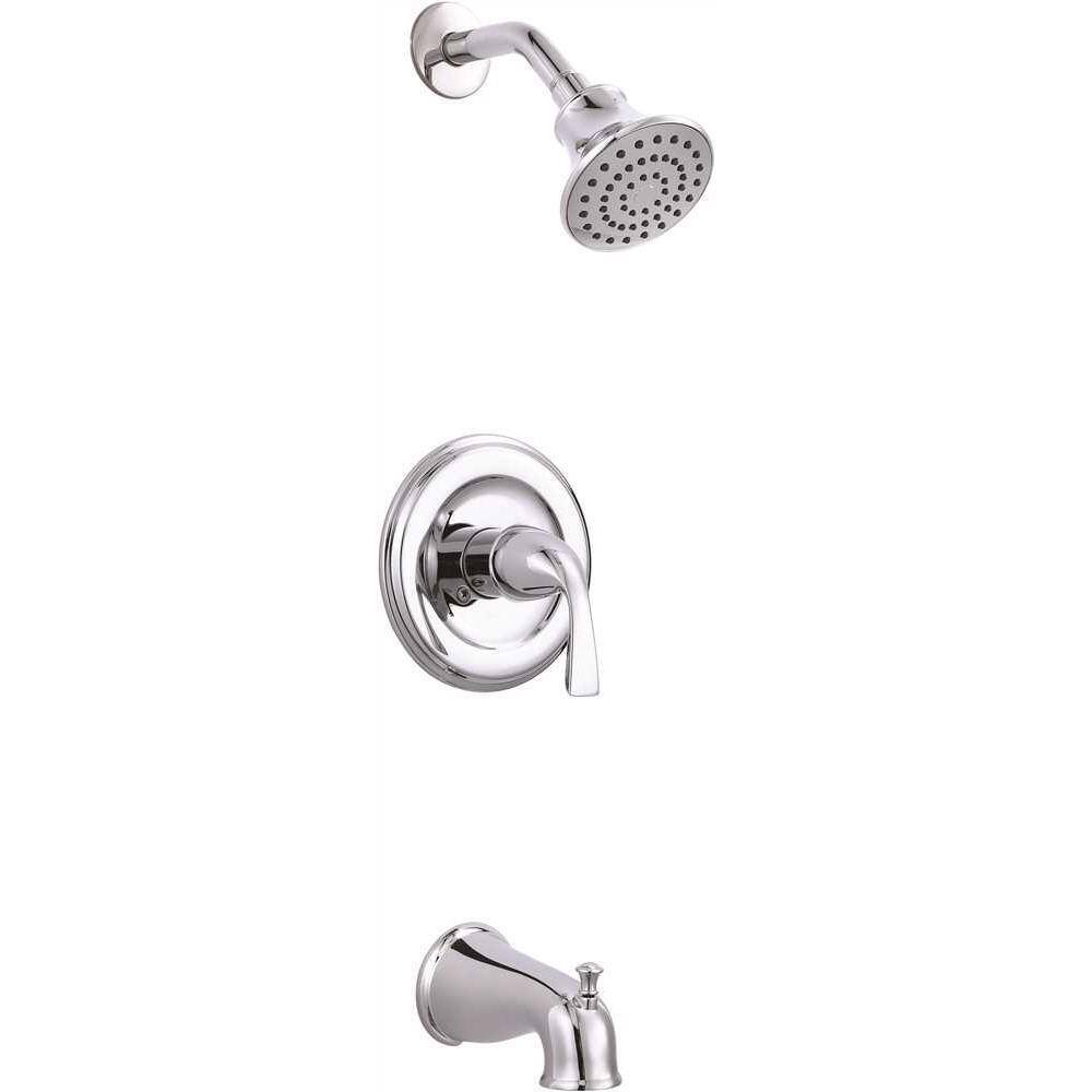 Premier Sanibel Single-Handle 1- -Spray Tub and Shower Faucet in Chrome (Valve Included) 873X-8201