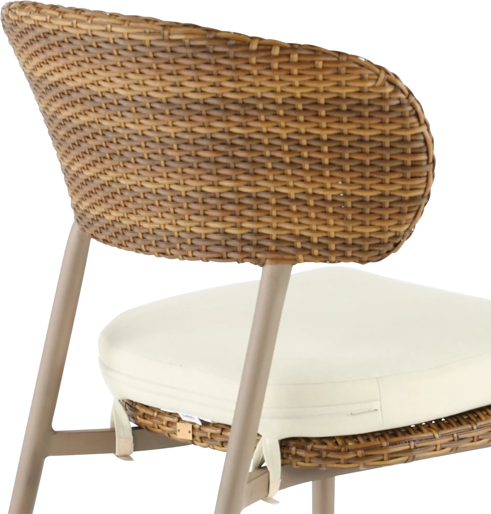 Drew and Jonathan Home Skyview Brown Patio Dining Chair