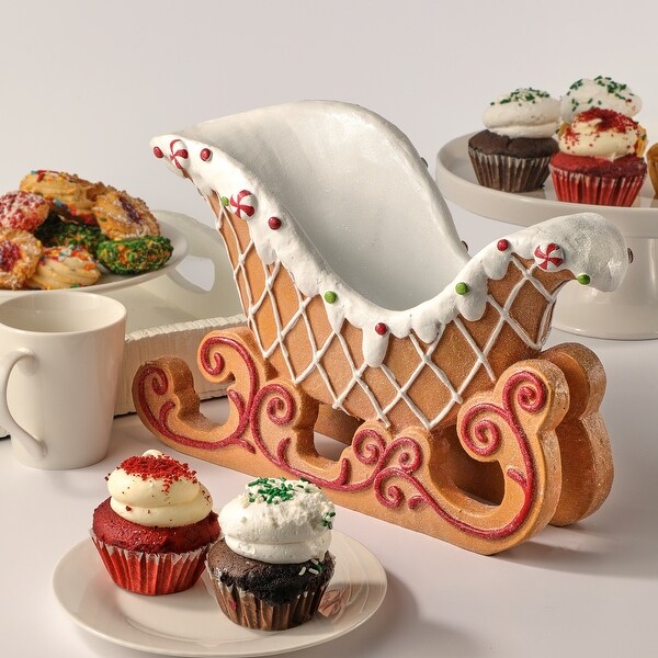 16 Resin Gingerbread Sleigh