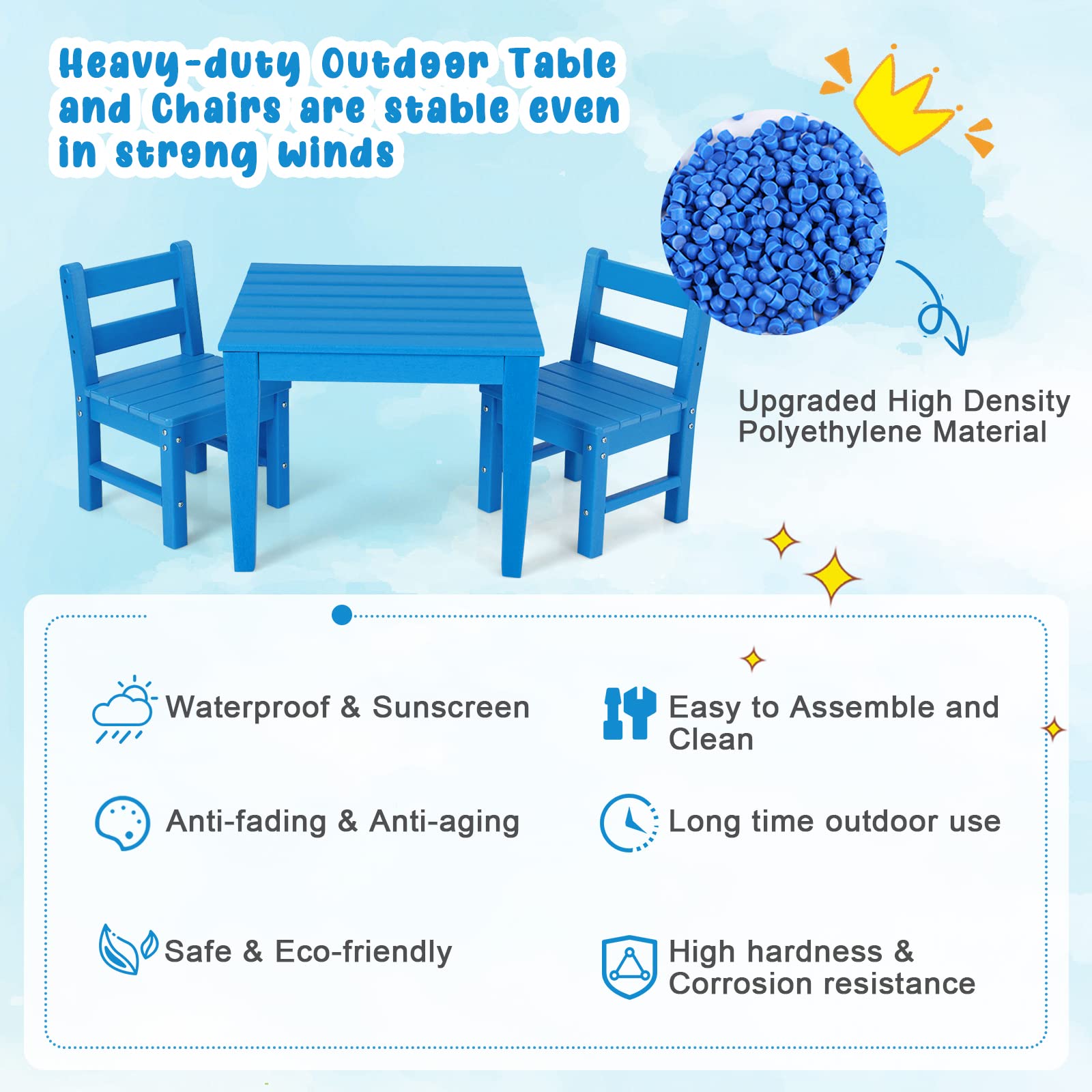 Costzon Kids Chair, 2PCS  Waterproof Toddler Chair