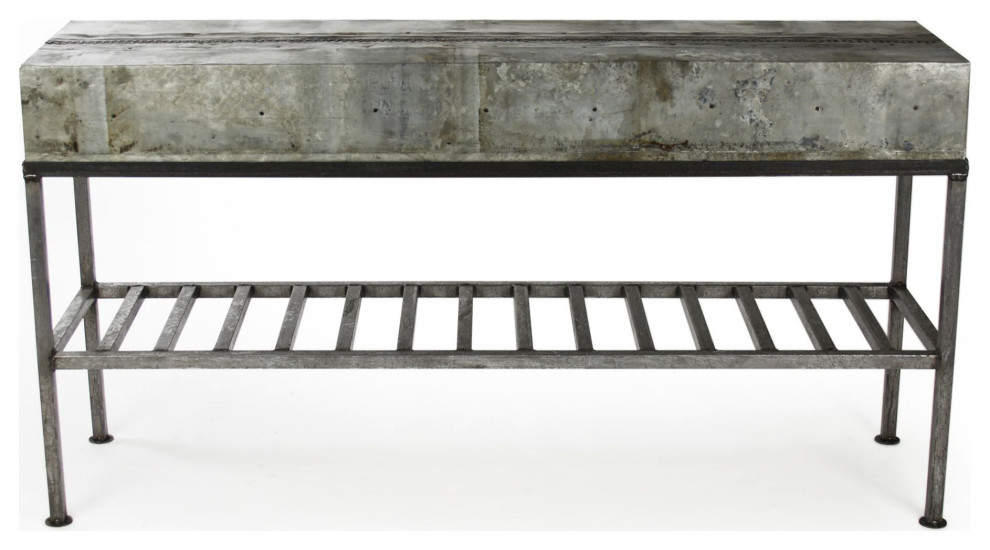 Burke Console   Industrial   Console Tables   by Hudson Home Decor  Houzz