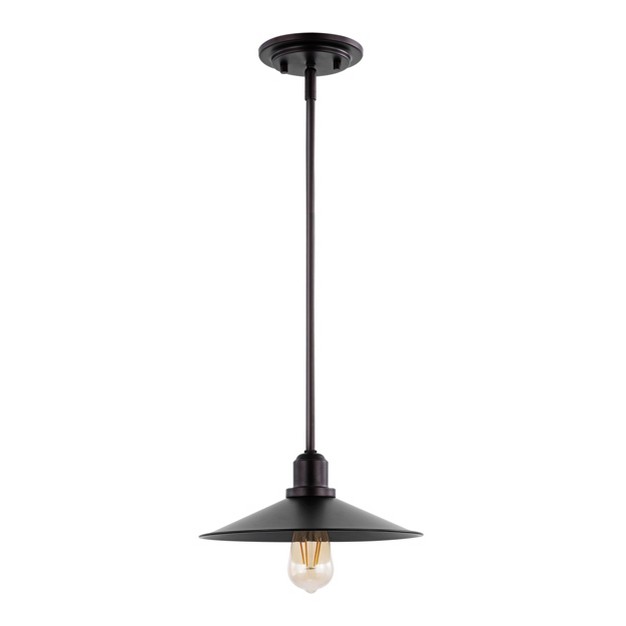 Led 1 light Prairie Iron Pendant Oil Rubbed Bronze Jonathan Y